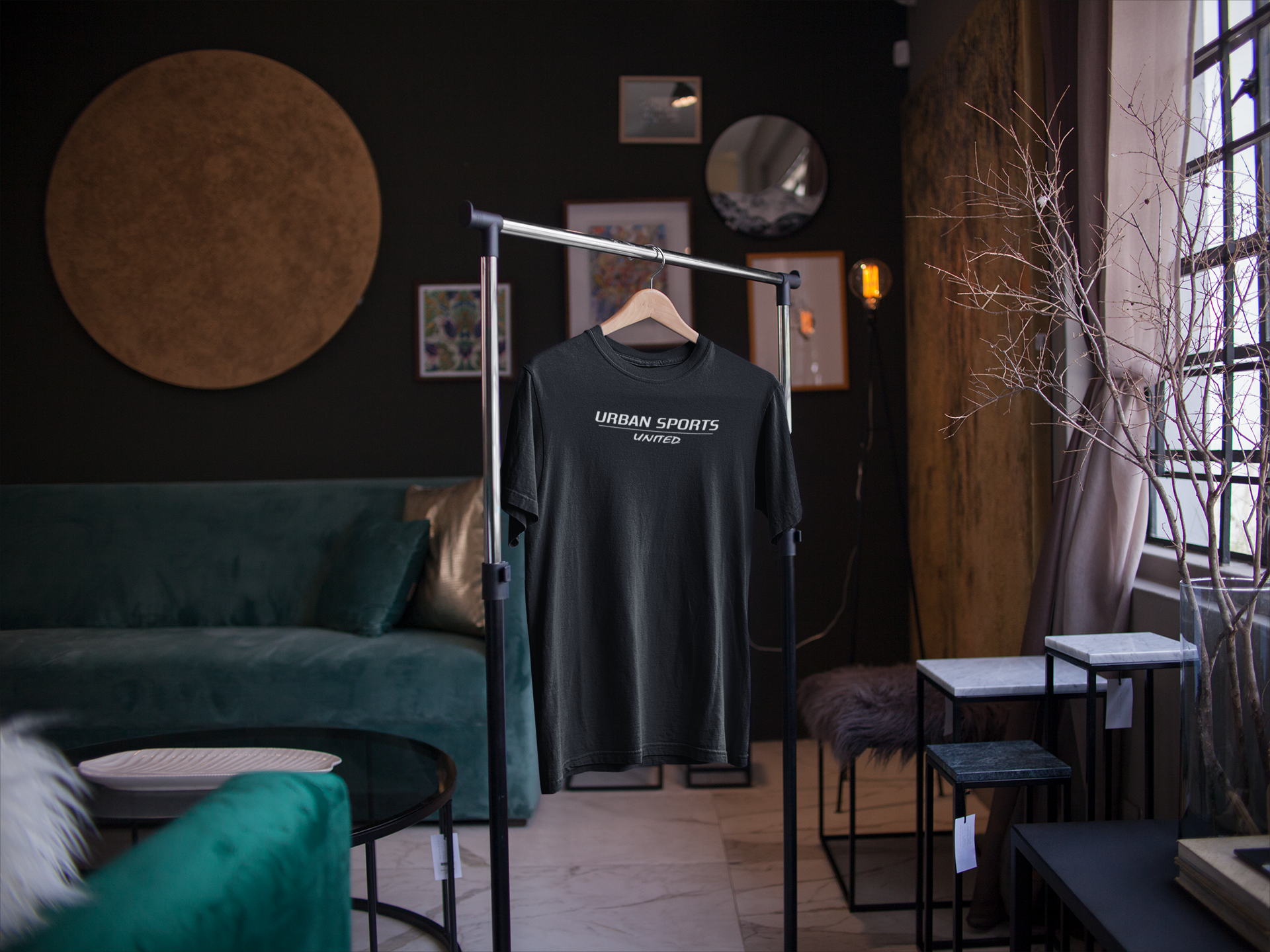 t-shirt-mockup-on-a-hanger-inside-a-nice-room-a16948
